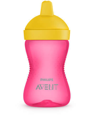 Неразливна Чаша С Твърд Накрайник Philips Avent 18+ Розова - Чаши - Philips Avent - BebeMama