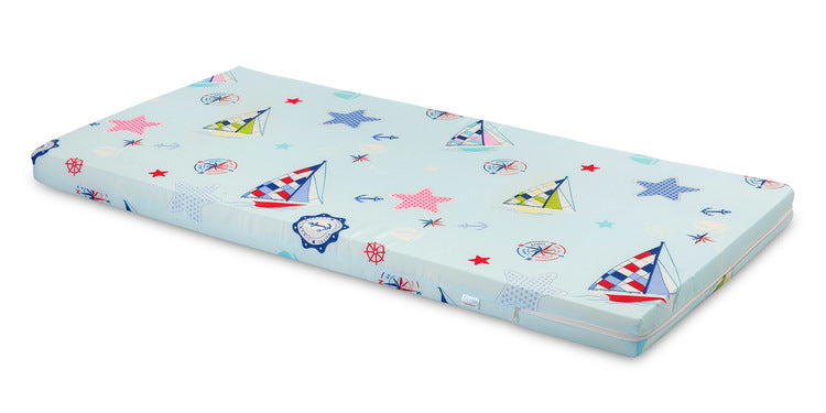 Класически Матрак За Кошара Син С Платноходки 120 X 60 - Матраци - Sensillo - BebeMama