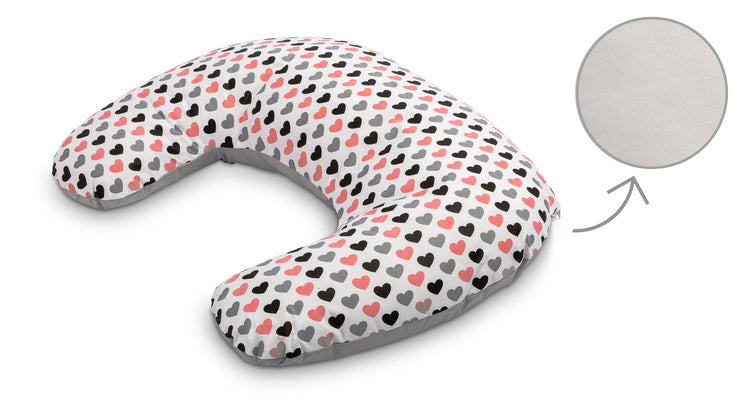 Възглавница За Хранене – Hearts Grey - Възглавници За Кърмене - Sensillo - BebeMama