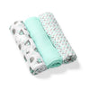 Scutece din bambus Babyono, culoare mentă, 70x70