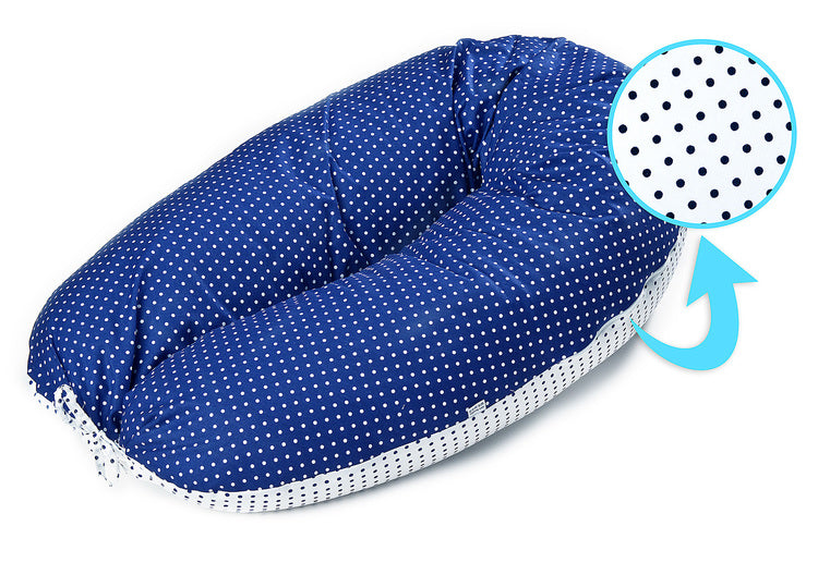 Xl Възглавница За Бременни Peas Navy