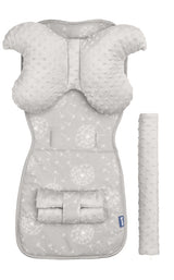 Подложка За Количка Minky Deluxe Глухарчета - Сива - Подложки За Колички - Sensillo - BebeMama