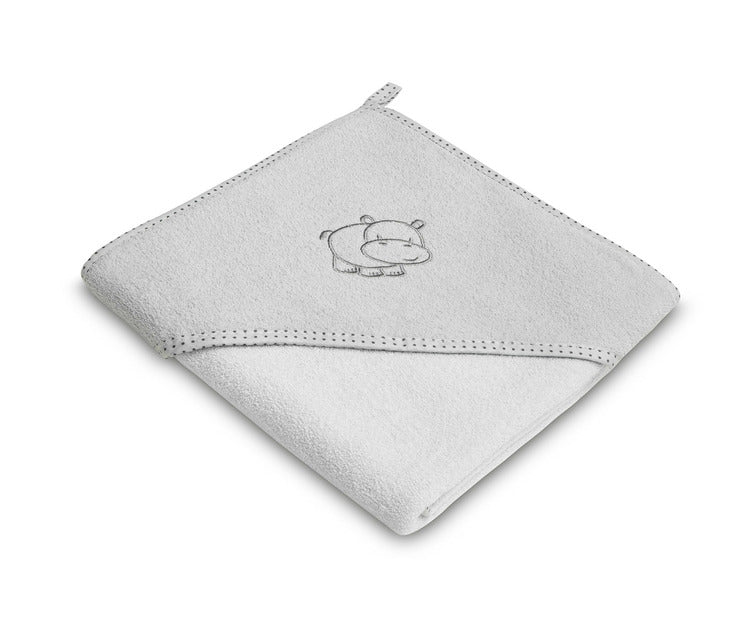 Мека Хавлия За Баня Hippo – Сива - Хавлии - Sensillo - BebeMama