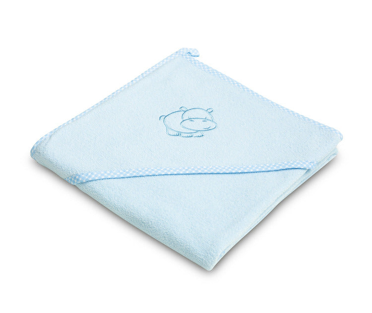 Мека Хавлия За Баня Hippo – Синя - Хавлии - Sensillo - BebeMama