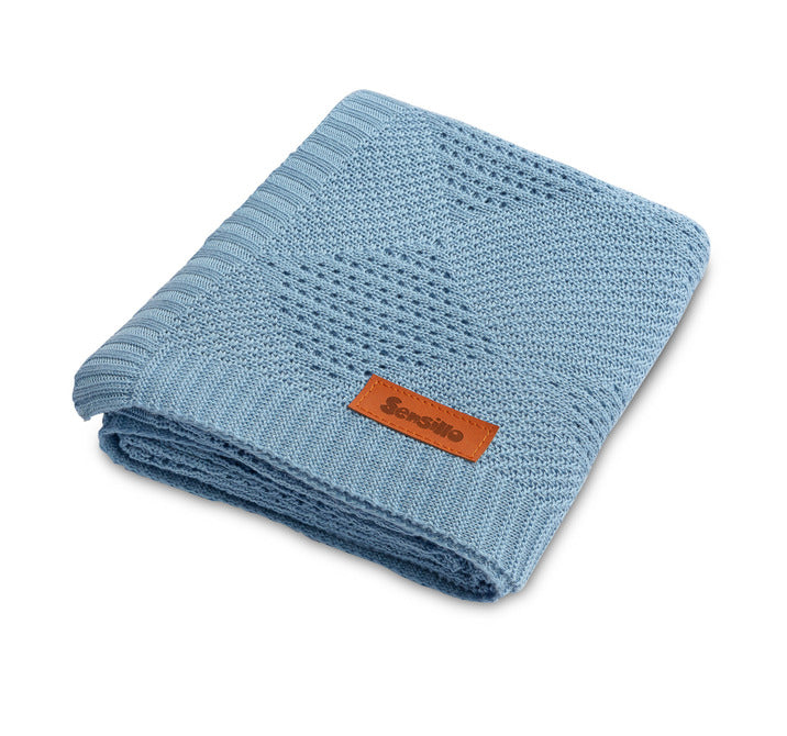 Бамбуково Одеяло – Синьо 100X80 - Одеяла - Sensillo - BebeMama