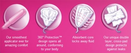 Playtex Gentle Glide Tampon Applikátorral - 8 db