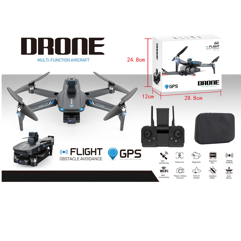 Професионален Сгъваем Дрон С Gps, Сензори За Препятствия И 4k Камера Crazon