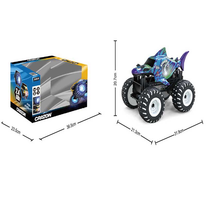 Радиоуправляема Офроуд Кола Shark Със Светлинни Ефекти, Rc 1:16 Crazon