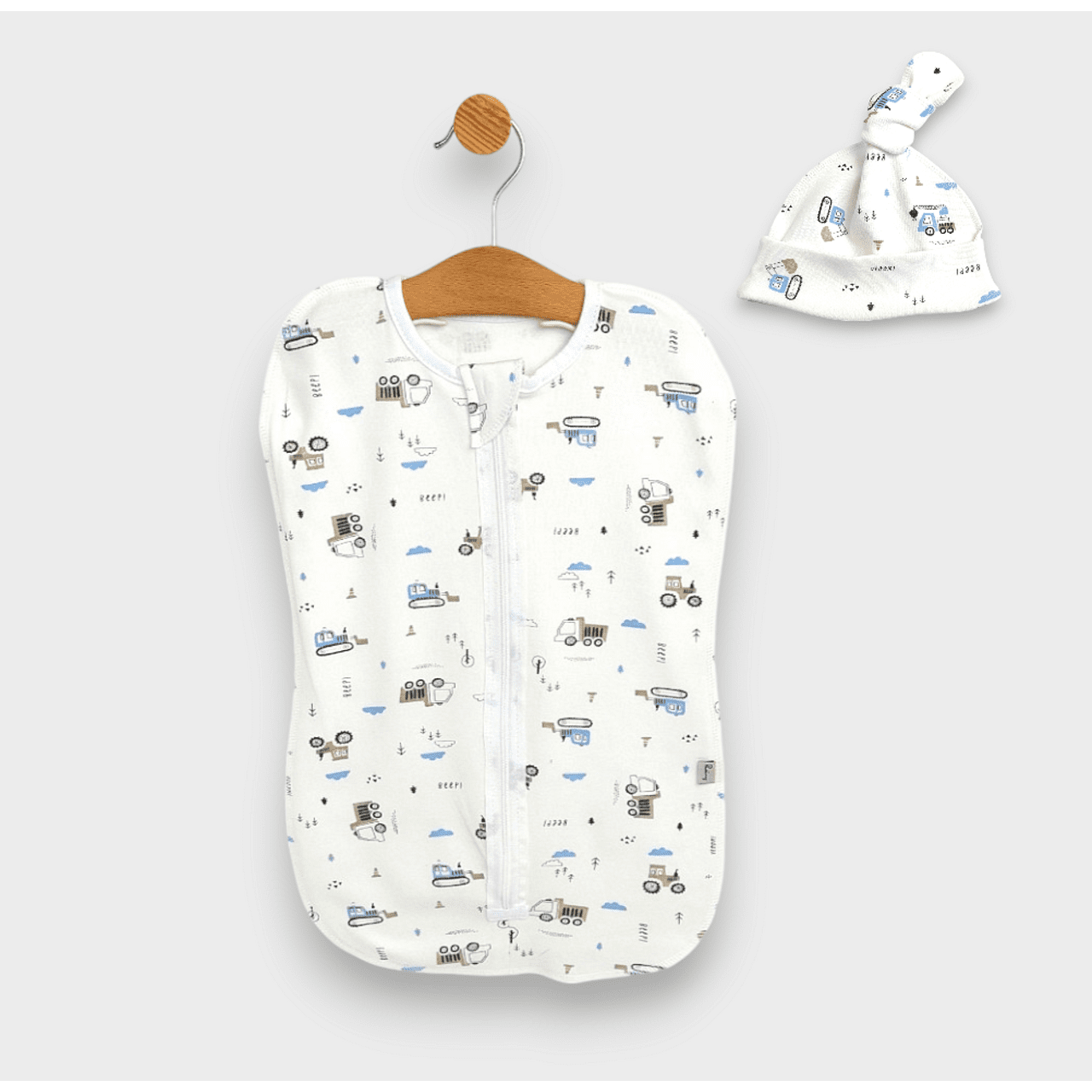 Scutec antistres Rainy cu fermoar + pălărie Tractors