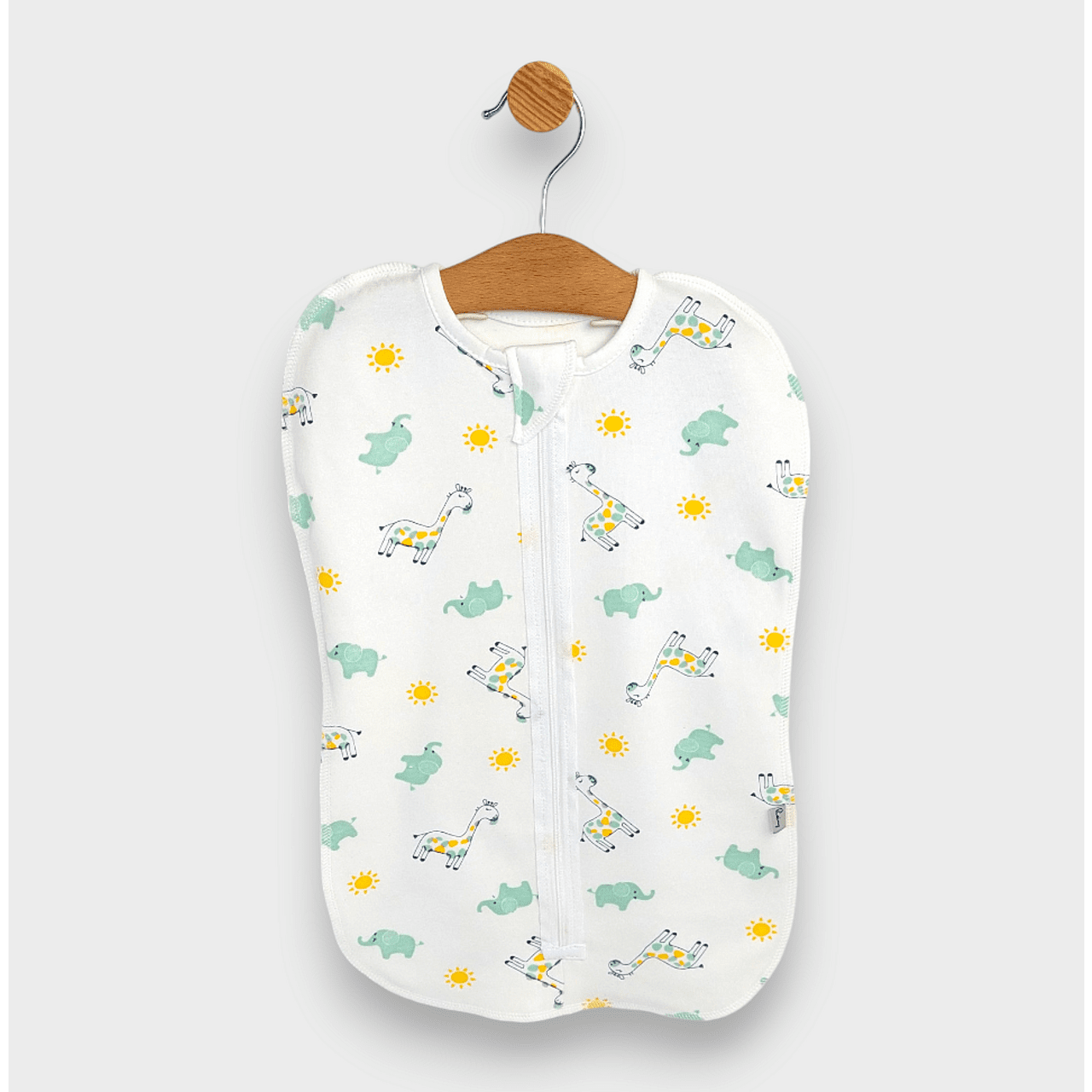 Scutec antistres de ploaie cu fermoar + pălărie girafă și elefant