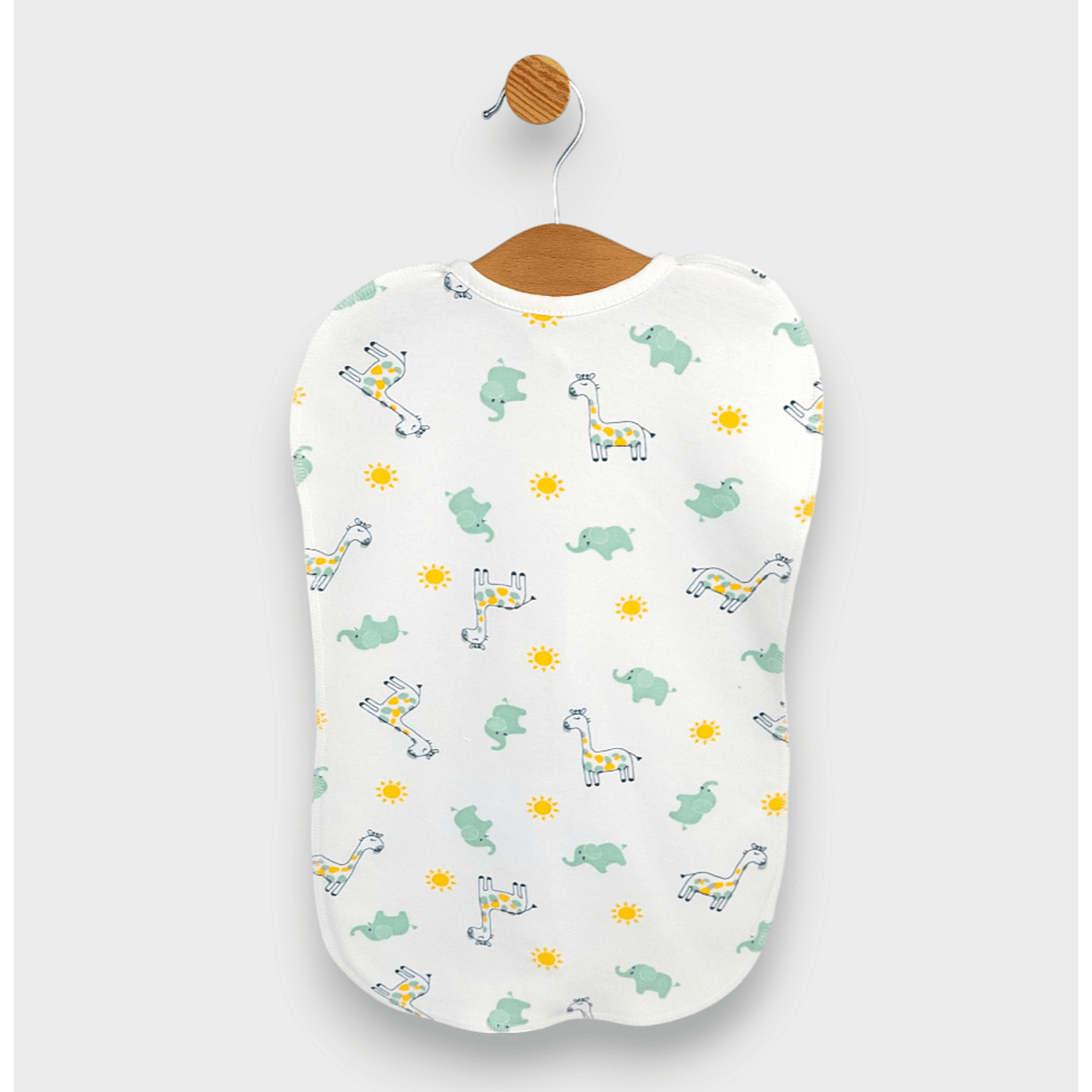 Scutec antistres de ploaie cu fermoar + pălărie girafă și elefant