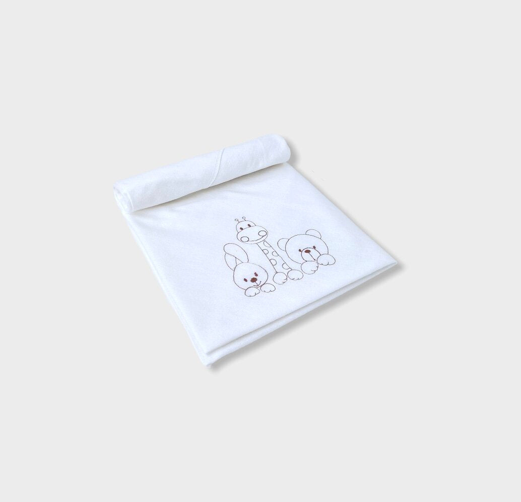 Scutec de velur Rainy Baby cu animale