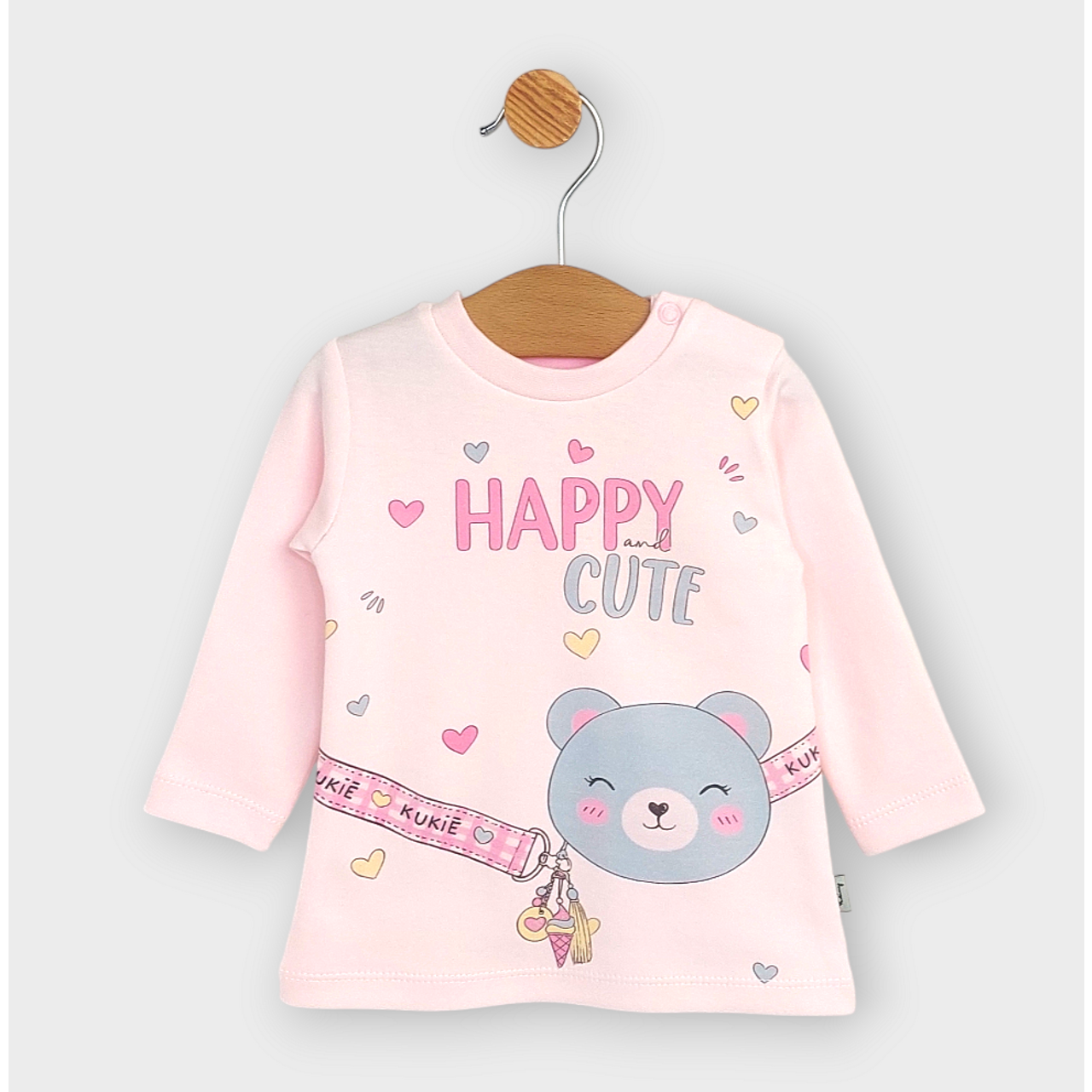 Бебешка Блуза С Дълъг Ръкав Happy Cute 62 92 См. Розов Rainy