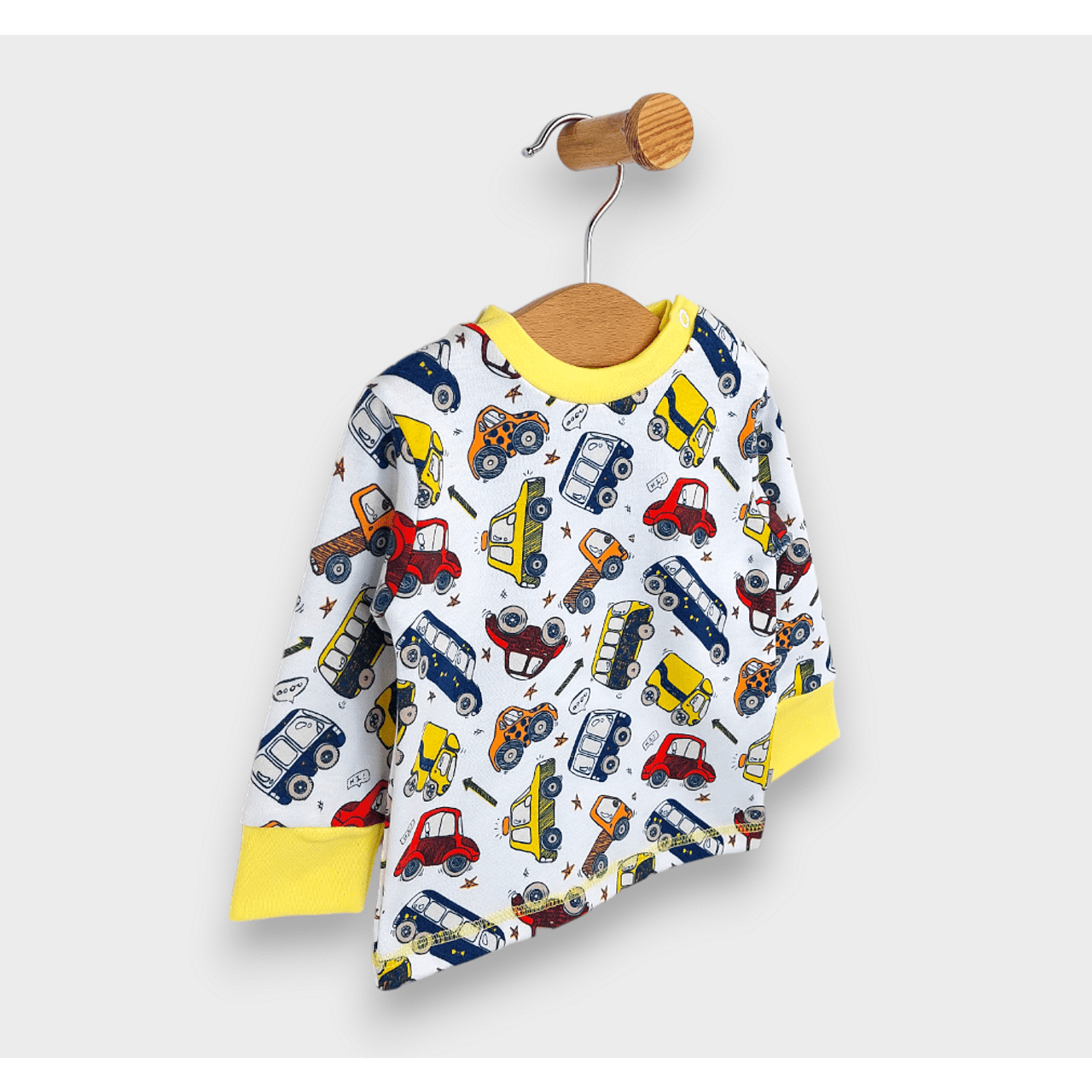 Bluză ploioasă pentru bebeluși cu mâneci lungi, model Cars, 62-92 cm.