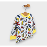 Bluză ploioasă pentru bebeluși cu mâneci lungi, model Cars, 62-92 cm.