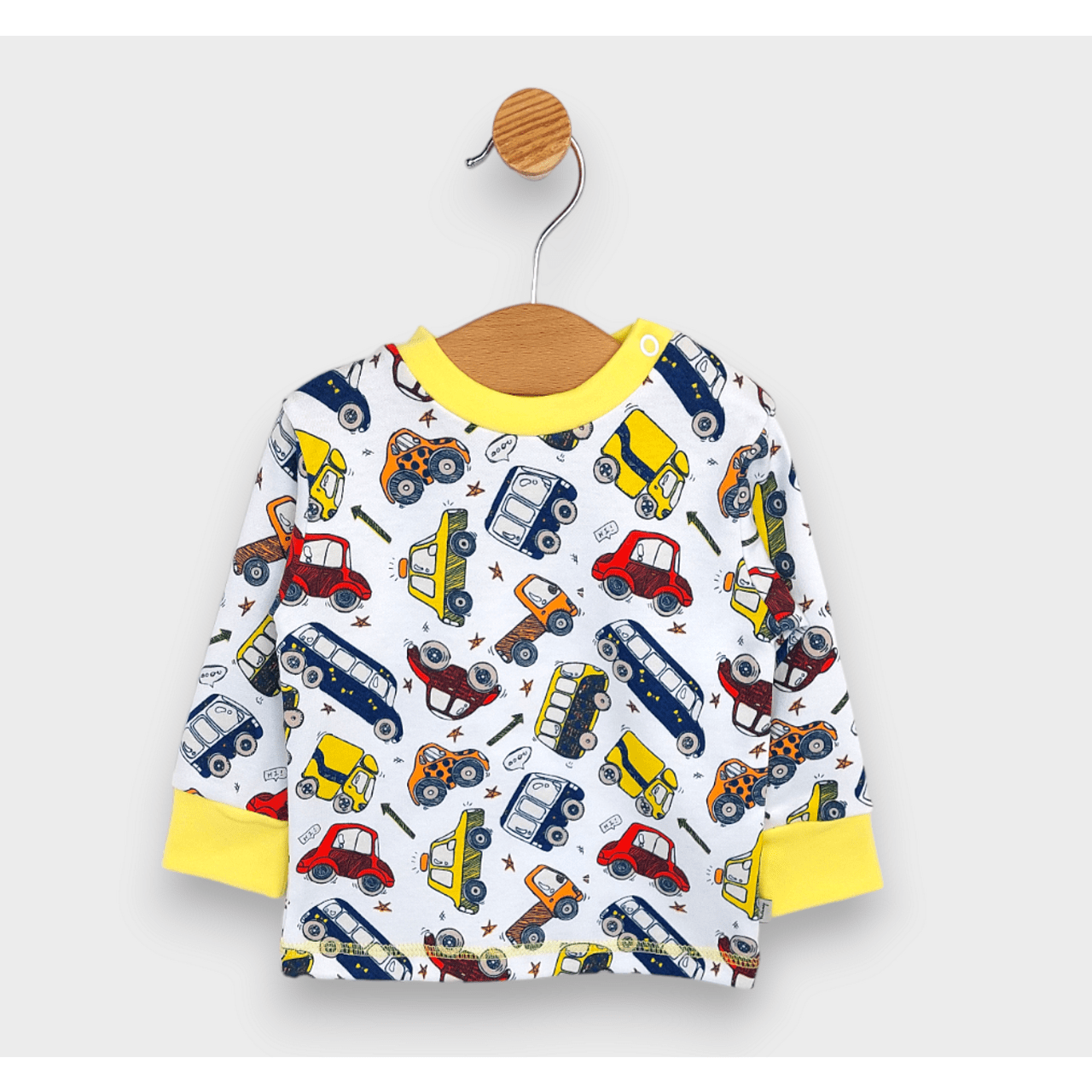 Bluză ploioasă pentru bebeluși cu mâneci lungi, model Cars, 62-92 cm.