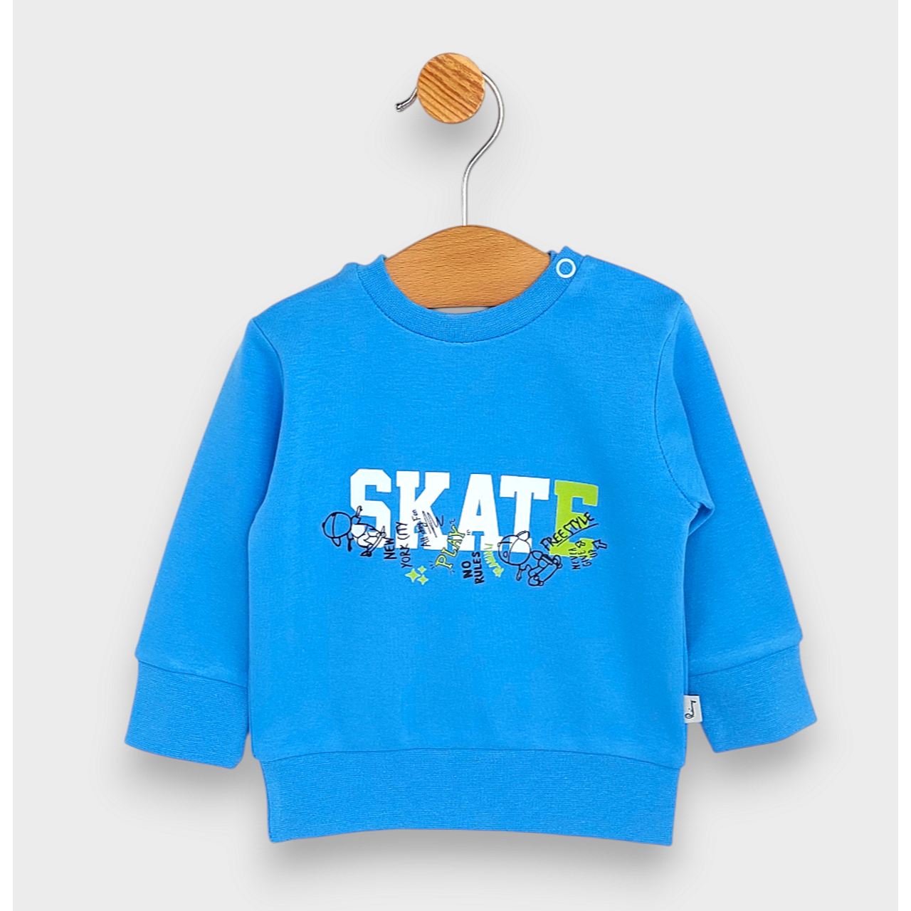 Бебешка Блуза С Дълъг Ръкав Skate 62 92 См. Небе Rainy