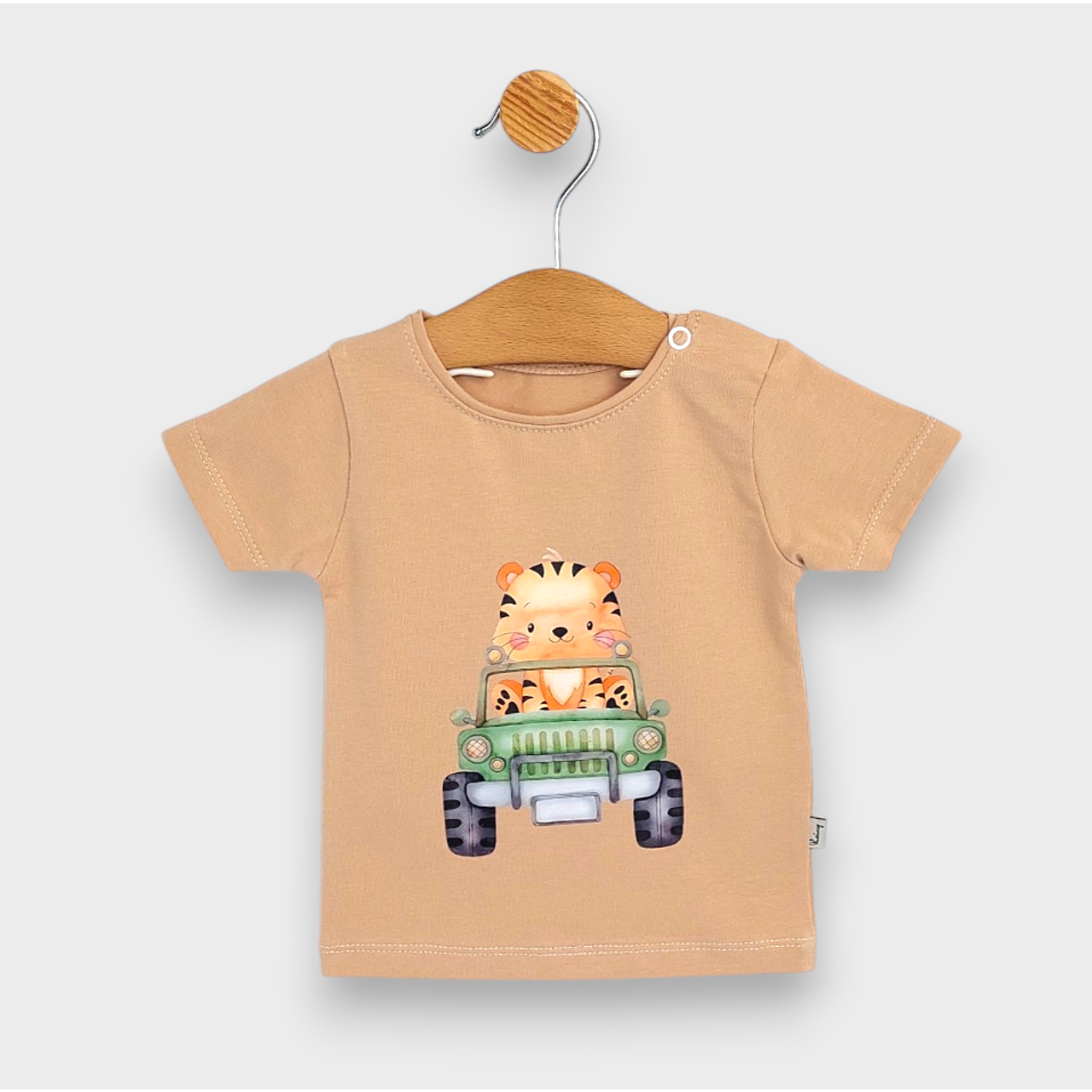 Бебешка Блуза С Къс Ръкав Cool Tiger 62 92 См. Мока Rainy