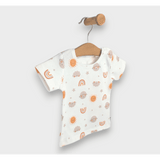 Rainy Бебешка Блуза С Къс Ръкав Слънце С Облаци 62-92 См.