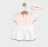 Rainy Бебешка Боди-Рокля С Диадема 56-80 См. Панделка Къс Ръкав