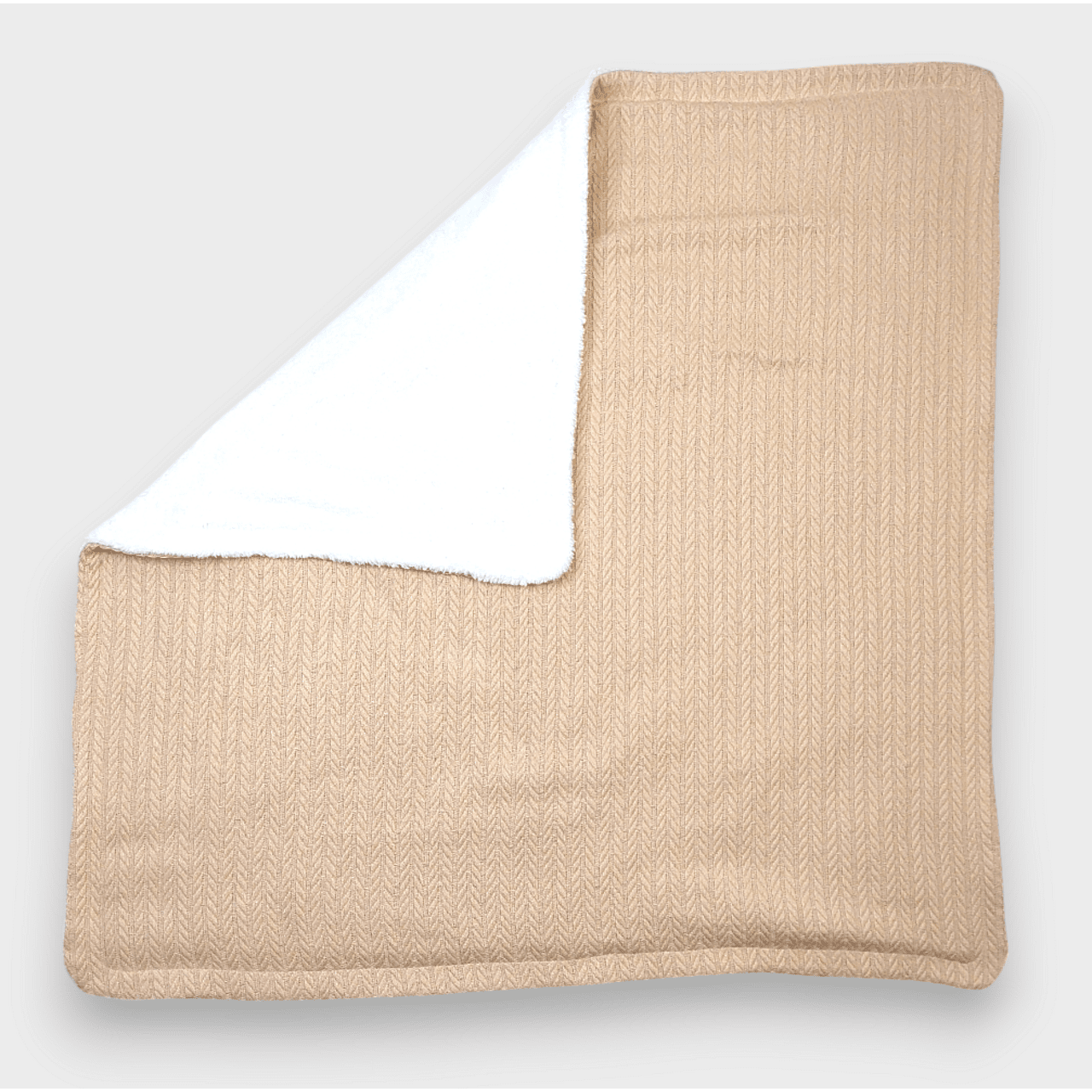 Rainy Бебешка Двулицева Плетена Пелена 85Х85 См. Бежов