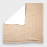 Rainy Бебешка Двулицева Плетена Пелена 85Х85 См. Бежов