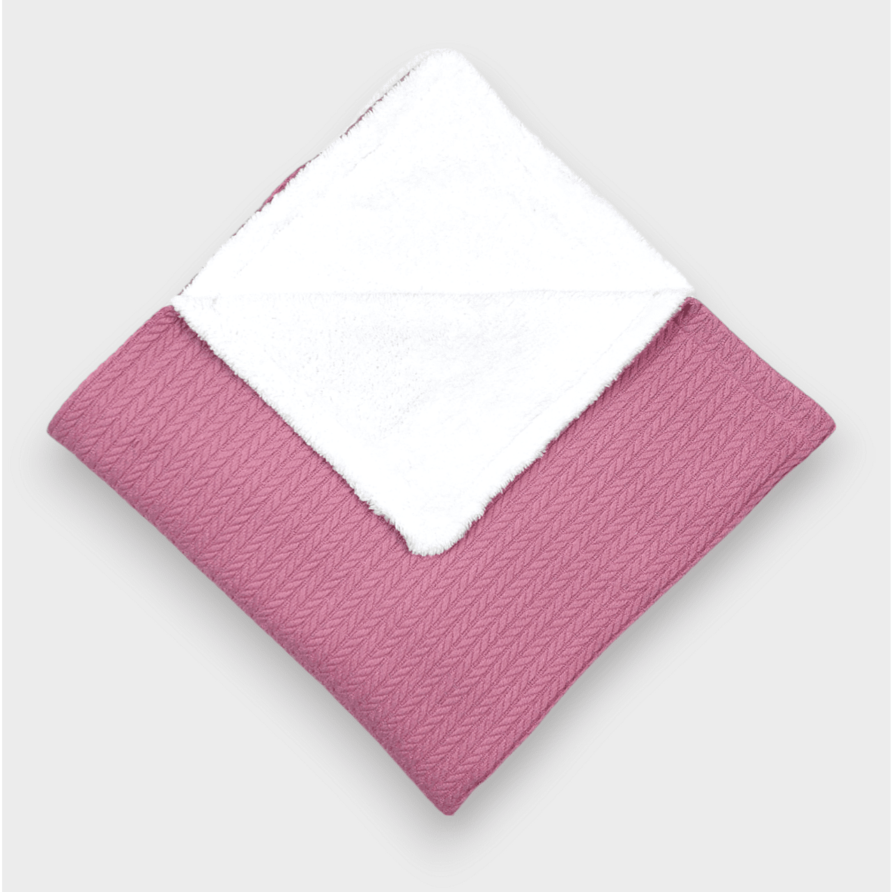 Scutec Rainy Baby Tricotat cu Față Dublă 85x85 cm. Gri Ceai