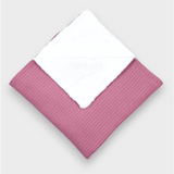 Scutec Rainy Baby Tricotat cu Față Dublă 85x85 cm. Gri Ceai