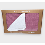 Scutec Rainy Baby Tricotat cu Față Dublă 85x85 cm. Gri Ceai