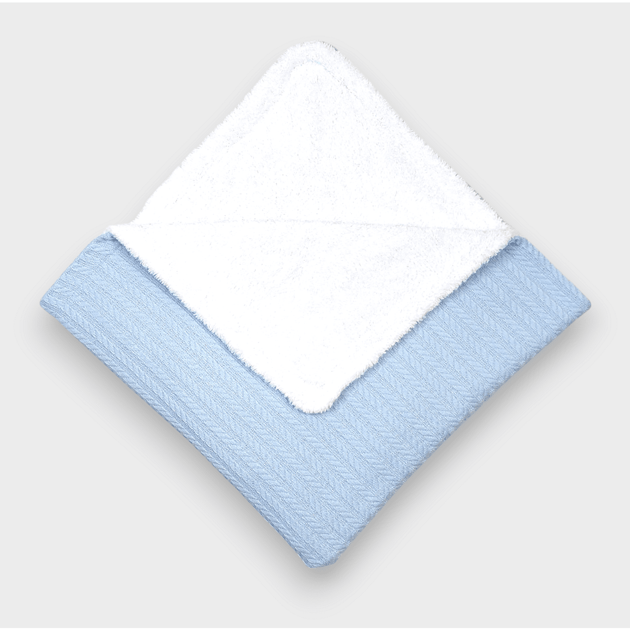 Scutec Rainy Baby Tricotat, Față Dublă, 85x85 cm, Albastru