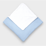 Scutec Rainy Baby Tricotat, Față Dublă, 85x85 cm, Albastru