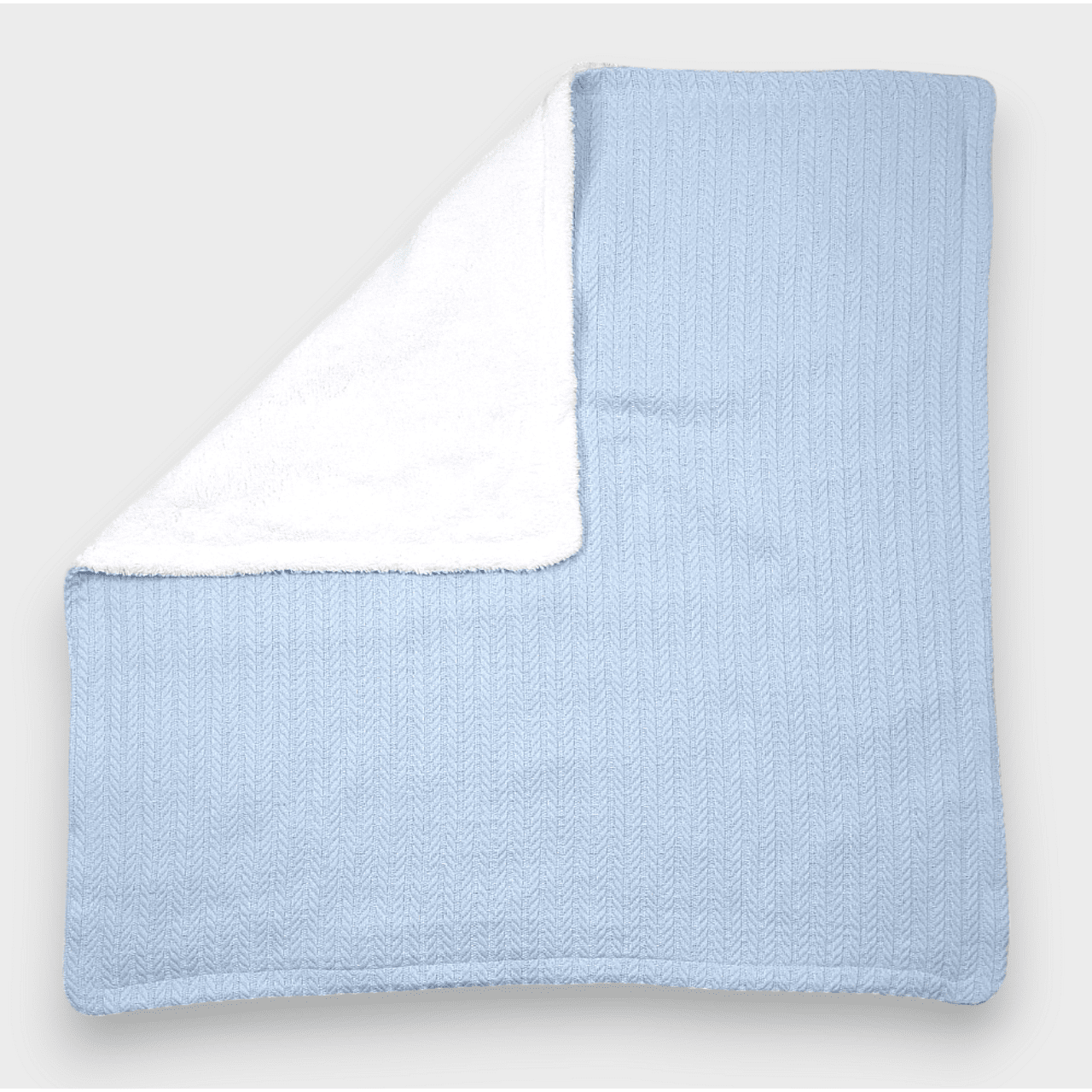 Scutec Rainy Baby Tricotat, Față Dublă, 85x85 cm, Albastru