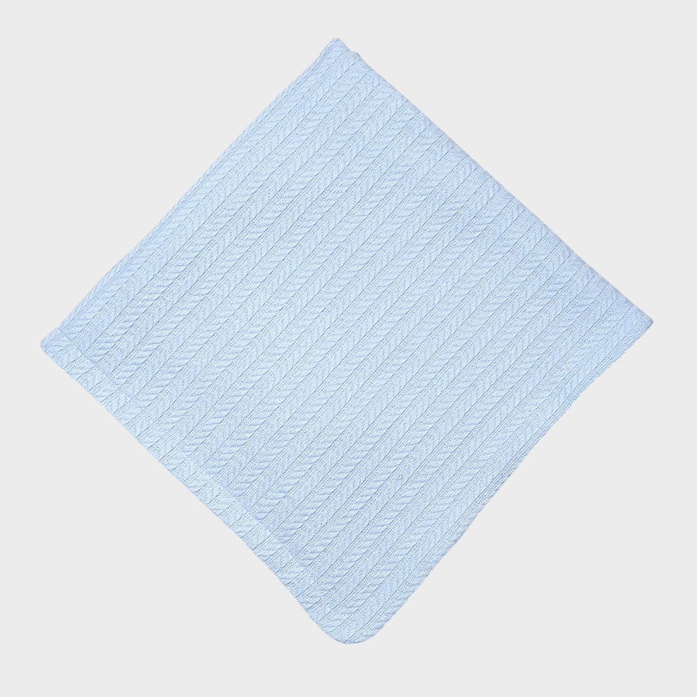 Scutec Rainy Baby Tricotat, Față Dublă, 85x85 cm, Albastru