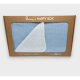 Scutec Rainy Baby Tricotat, Față Dublă, 85x85 cm, Albastru