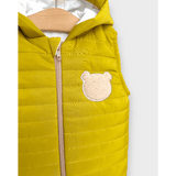 Rainy Бебешка грейка с качулка Пухено мече 62 - 92см. горчица