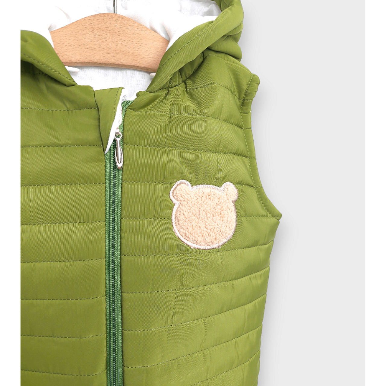 Rainy Бебешка Грейка С Качулка Пухено Мече 62 - 92См. Зелен