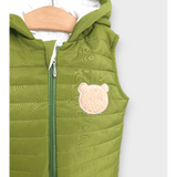 Rainy Бебешка Грейка С Качулка Пухено Мече 62 - 92См. Зелен