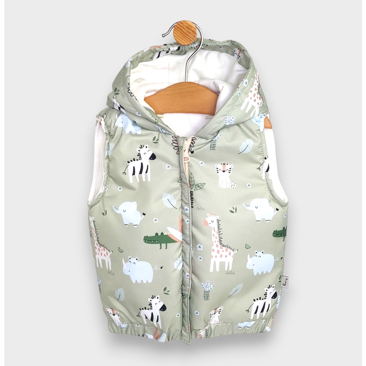 Бебешка Грейка С Качулка Safari 62 92см. Зелен Rainy