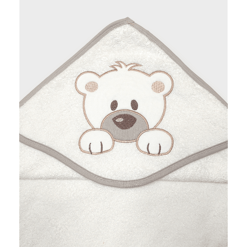 Rainy Бебешка хавлия с качулка 90х90 см. Мече