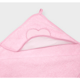 Rainy Бебешка Хавлия С Качулка 90Х90 См. Сърце С Мече