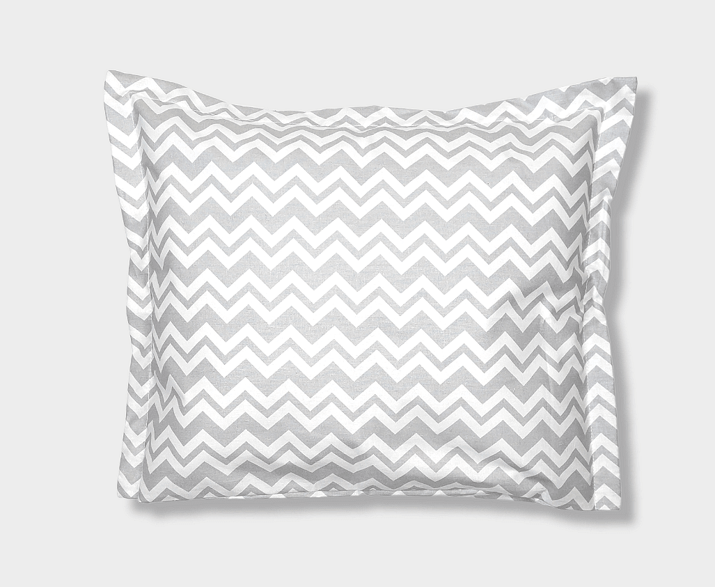 Rainy Бебешка Калъфка За Възглавница 30Х40 См. Сив Зиг-Заг