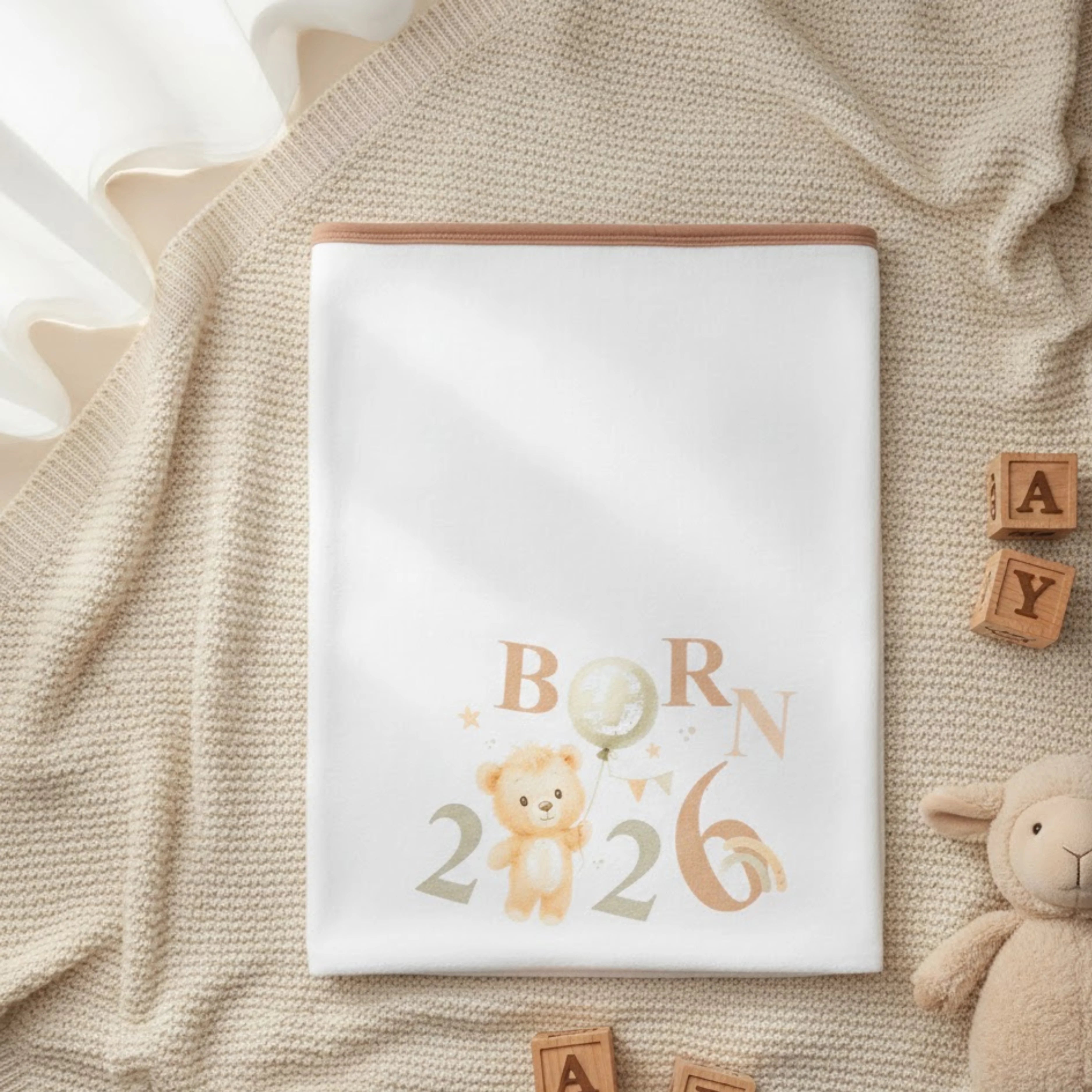 Бебешка Пелена 85х85 См. Born 2026 Rainy