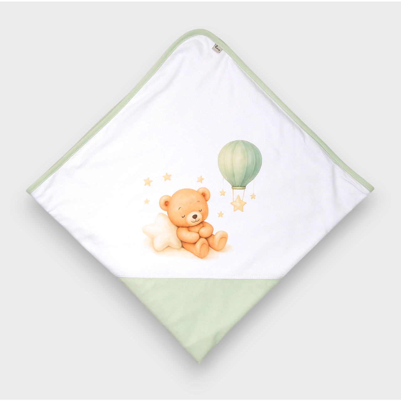 Бебешка Пелена 85х85 См. Green Bear Rainy