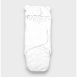 Scutec Rainy Baby pentru nou-născut Warm hug alb/stele