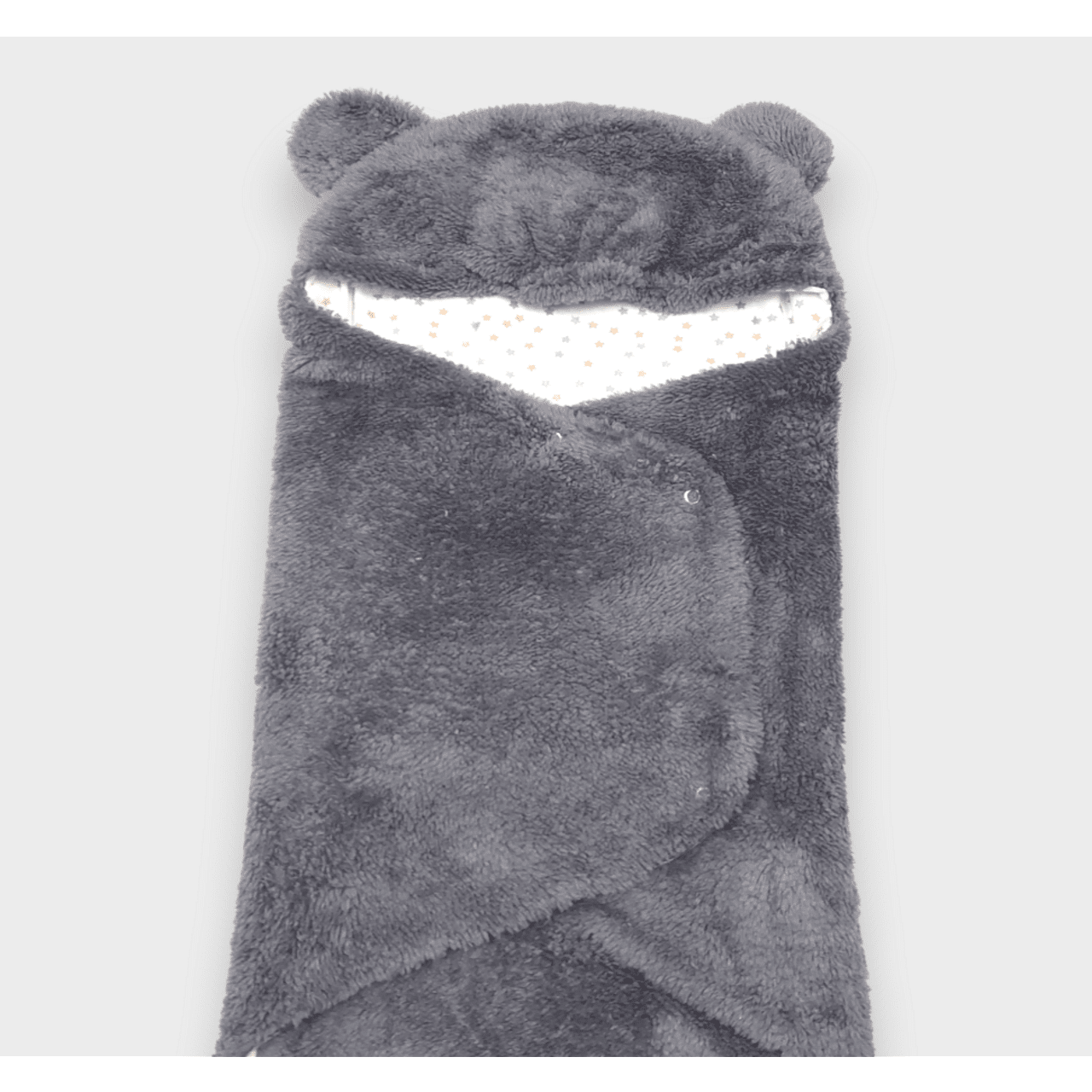 Scutec Rainy Baby pentru nou-născut Warm hug gri/stele