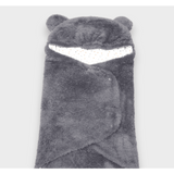 Scutec Rainy Baby pentru nou-născut Warm hug gri/stele