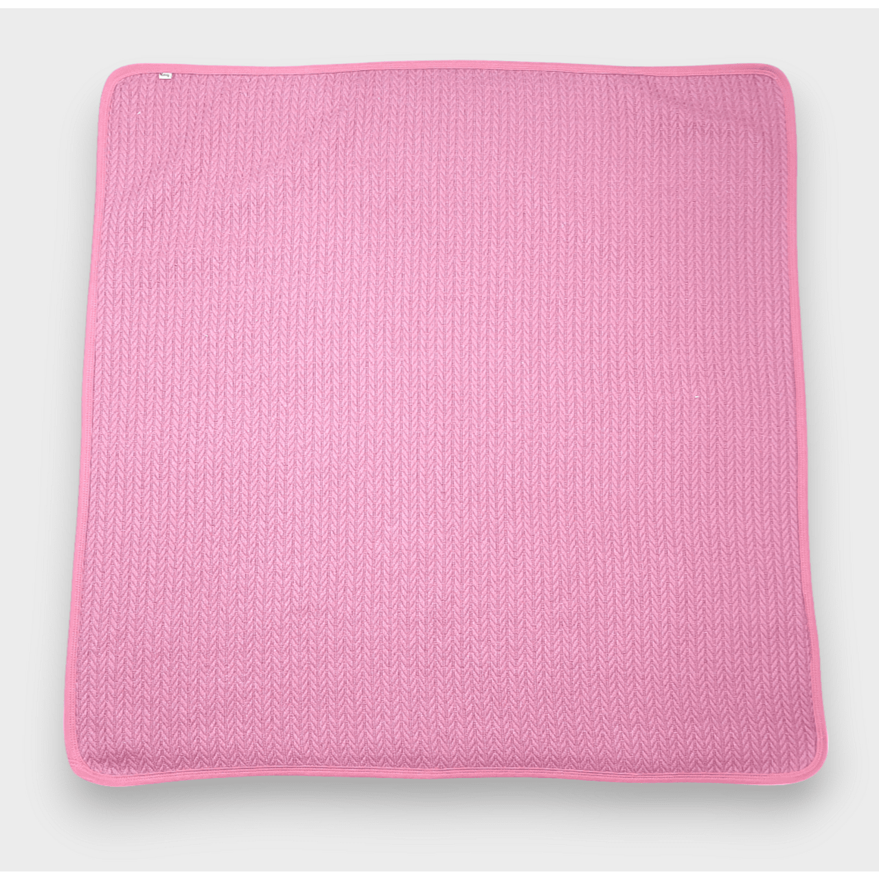 Scutec tricotat Rainy Baby 85x85 cm. Roz cenușiu