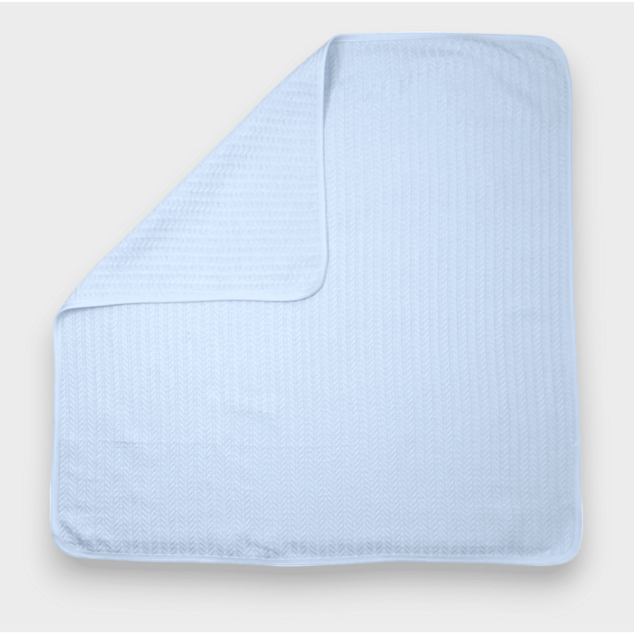 Scutec tricotat Rainy Baby 85x85 cm. Albastru