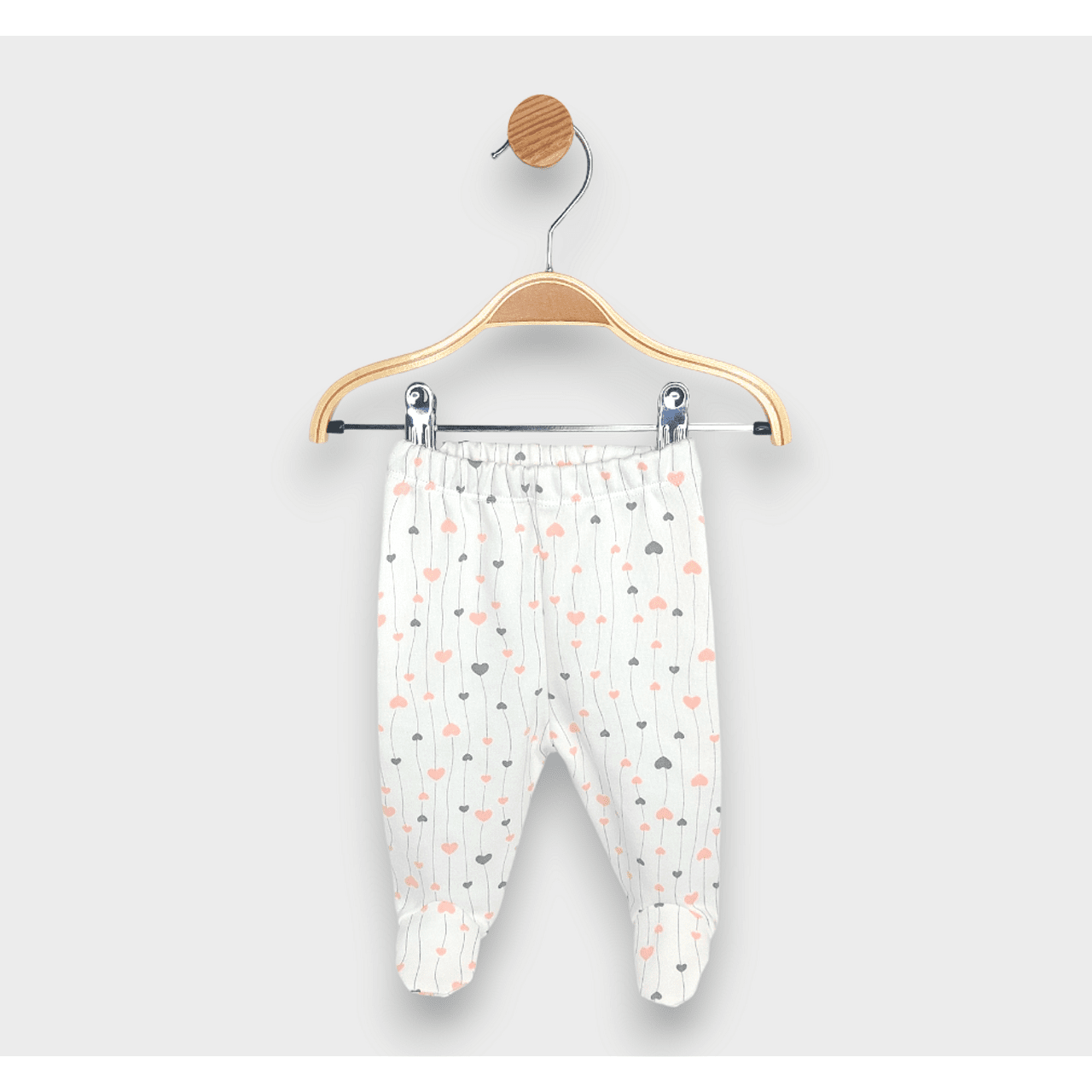 Rainy Бебешка Ританка 48 - 68 См. Розови И Сиви Сърца