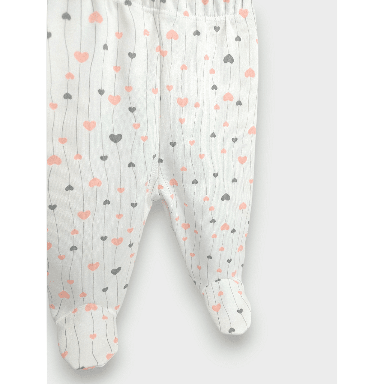 Rainy Бебешка Ританка 48 - 68 См. Розови И Сиви Сърца